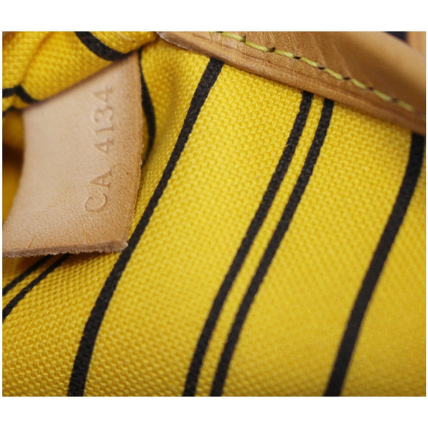 LOUIS VUITTON Neverfull MM Monogram Canvas Tote Bag Brown/Yellow