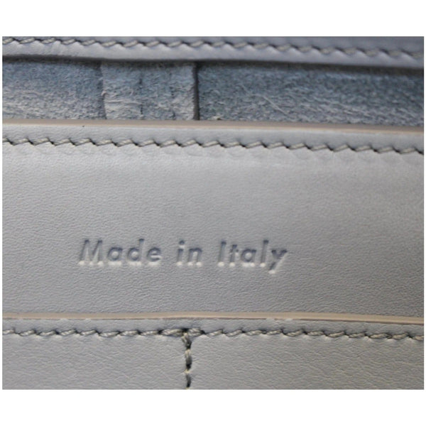 CELINE Trifold Smooth Leather Chain Crossbody Clutch Bag Blue