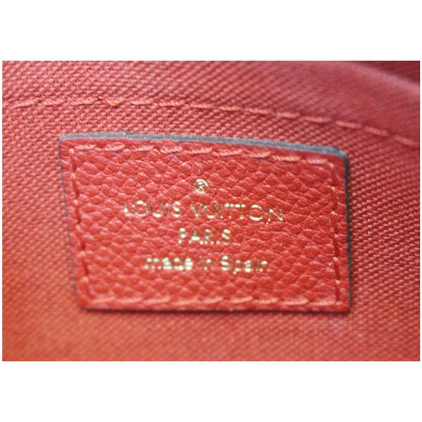 LOUIS VUITTON Pallas Monogram Canvas Clutch Crossbody Bag Brown