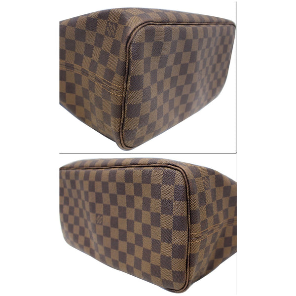 Louis Vuitton Neverfull MM Damier Ebene Bag - bottom view