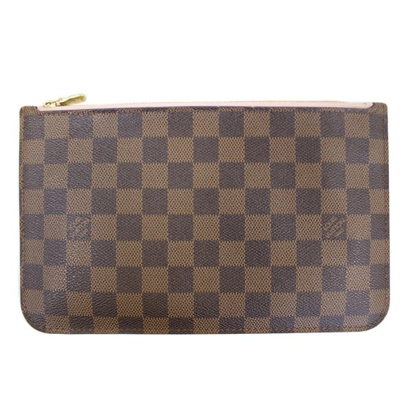 LOUIS VUITTON Pochette Wristlet Pouch Damier Ebene Neverfull MM/GM Brown