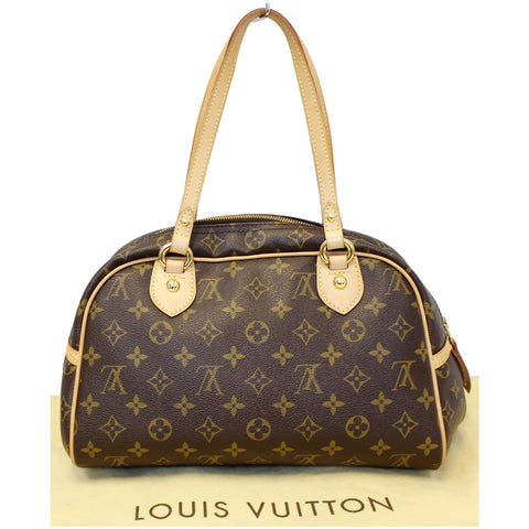 LOUIS VUITTON Montorgueil PM Monogram Canvas Shoulder Bag Brown