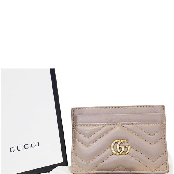 GUCCI GG Marmont Leather Card Case 443127