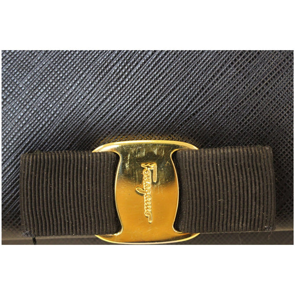 Salvatore Ferragamo Miss Vara Bow Saffiano Bag - buckle