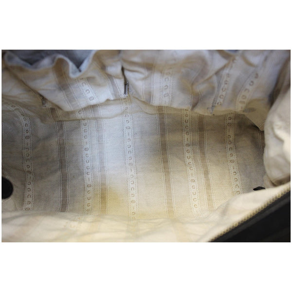 GUCCI Bright Diamante Medium Top Handle Bag Black