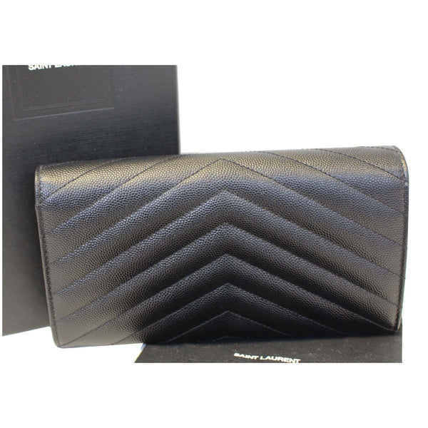 YVES SAINT LAURENT Large Grain De Poudre Wallet Black
