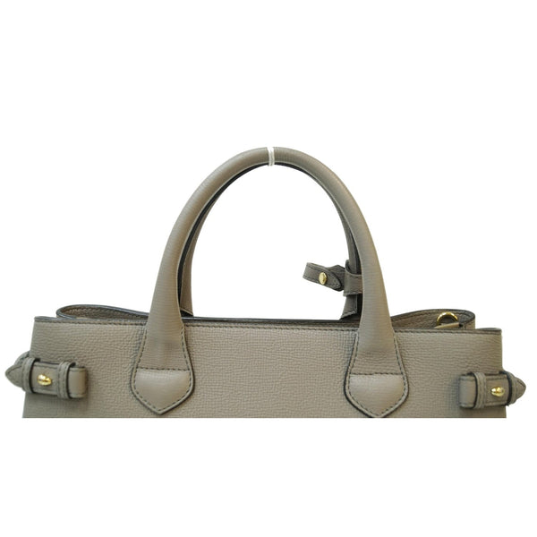 BURBERRY House Check Medium Banner Tote Bag Taupe