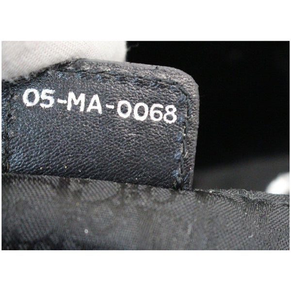 CHRISTIAN DIOR Lady Dior Large Quilted Patent Leather Shoulder Bag Black