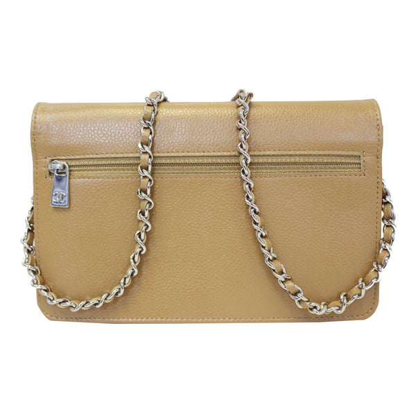 CHANEL Timeless WOC Caviar Leather Clutch Crossbody Bag Beige-US