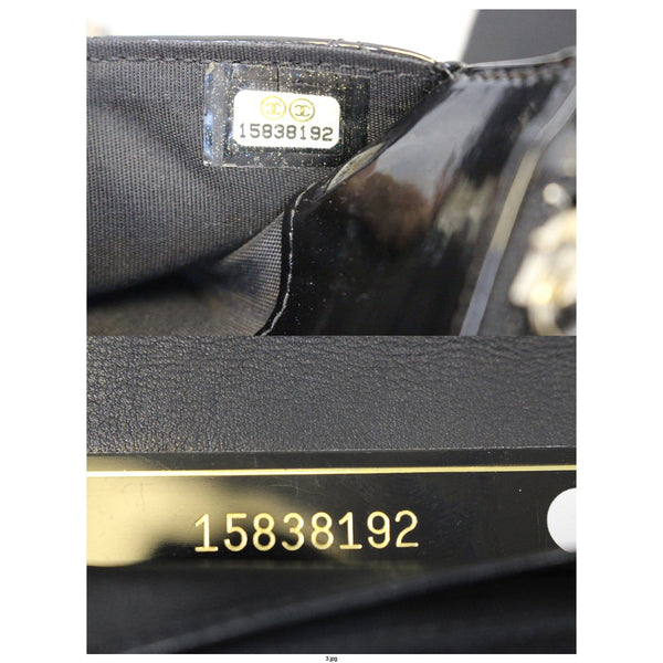 CHANEL Wallet On Chain Patent Leather Shoulder Crossbody Bag