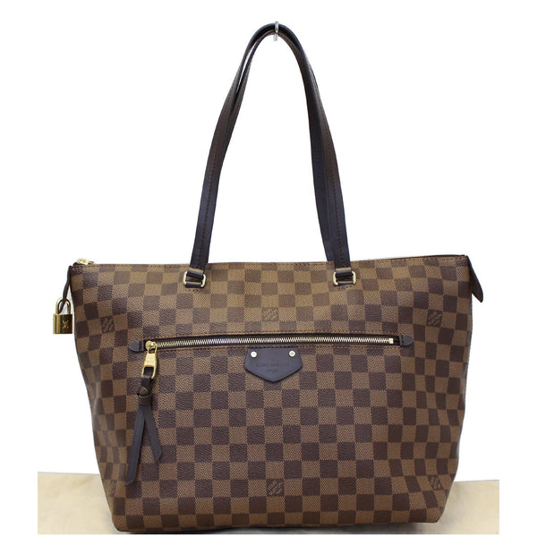 LOUIS VUITTON Iena MM Damier Ebene Shoulder Bag Brown