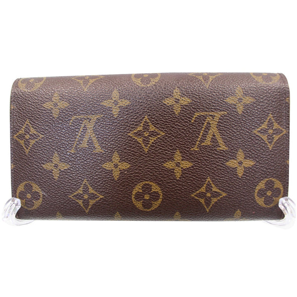 LOUIS VUITTON Sarah Monogram Canvas Wallet Brown