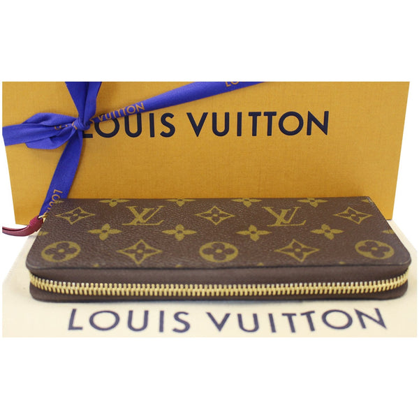 LOUIS VUITTON Clemence Monogram Canvas Wallet Brown-US