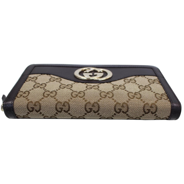 GUCCI GG Sukey Zippy Wallet 308012 Beige/Brown