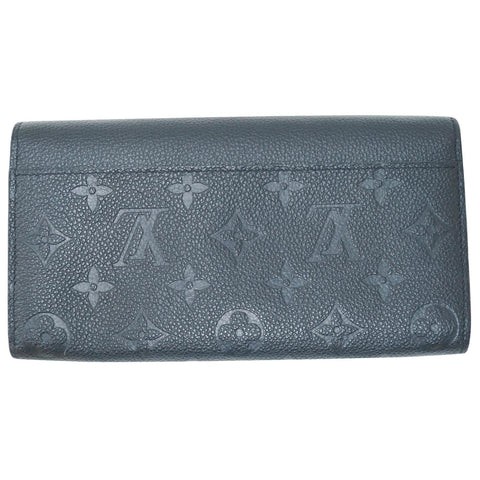 LOUIS VUITTON Sarah Empreinte Leather Wallet Black-US