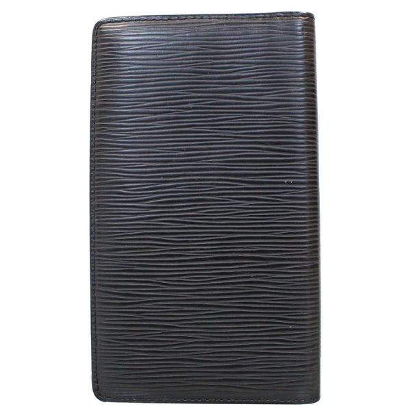 LOUIS VUITTON Brazza Long Epi Wallet Black
