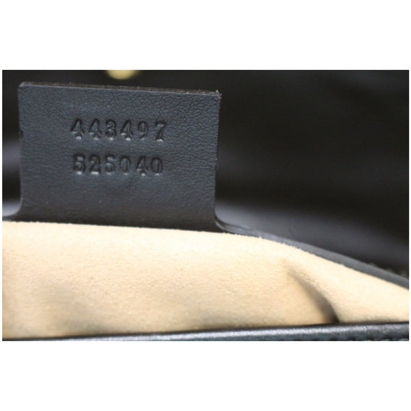 GUCCI GG Marmont Small Matelasse Leather Crossbody Bag Black 443497