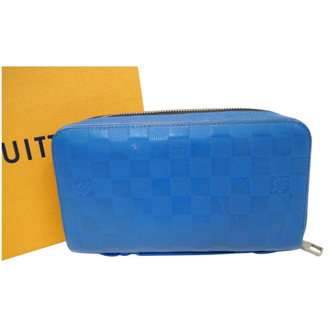 Louis Vuitton Damier Infini Neon Zippy Pouch Blue