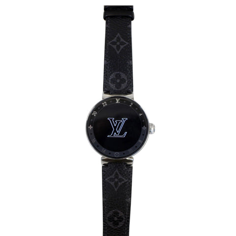 LOUIS VUITTON Tambour Horizon 42mm Monogram Eclipse Smartwatch Grey