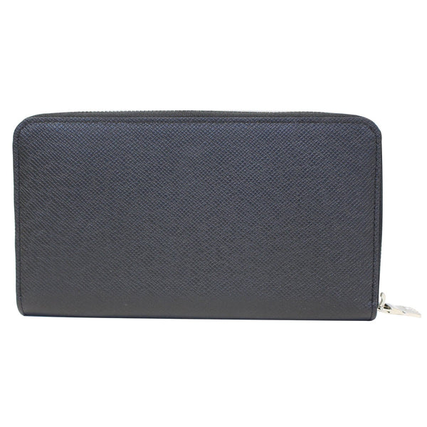 Louis Vuitton Zippy Wallet Organizer Taiga Leather Black - back view