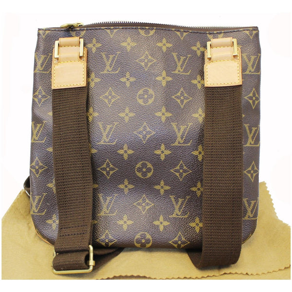 LOUIS VUITTON Pochette Bosphore Monogram Canvas Crossbody Bag Brown