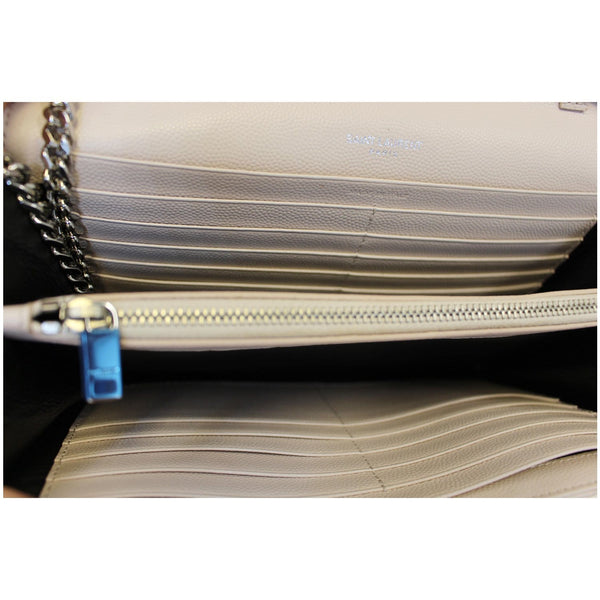 Yves Saint Laurent Wallet Chain Grain De Poudre - pockets