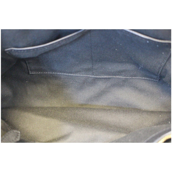 BURBERRY Large Banner Calf Leather House Check Tote Bag Black