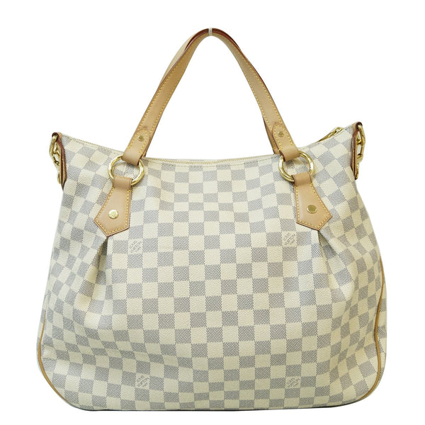 LOUIS VUITTON Evora MM Damier Azur Tote Shoulder Bag White