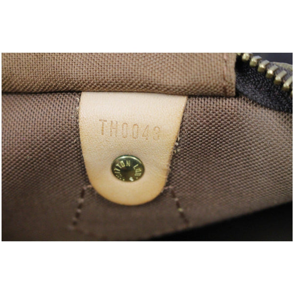 Lv Speedy 30 Monogram Canvas Satchel Bag with tag number