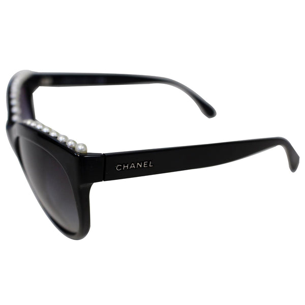 CHANEL Pearl Butterfly Sunglasses Black 6040-H