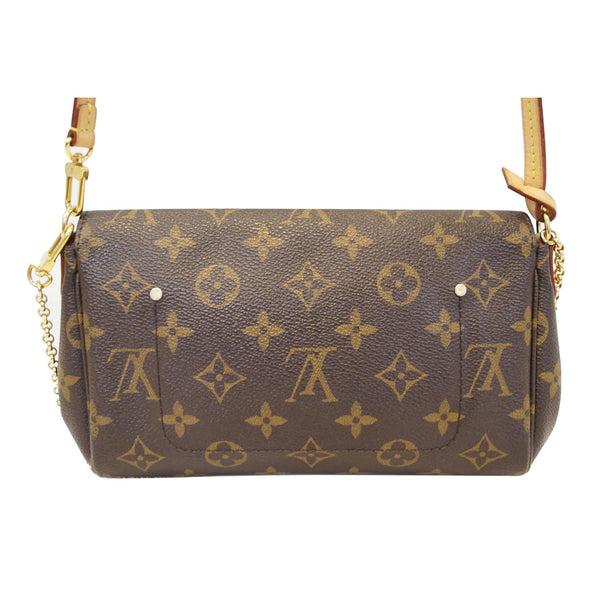 LOUIS VUITTON Favorite PM Monogram Canvas Crossbody Bag Brown