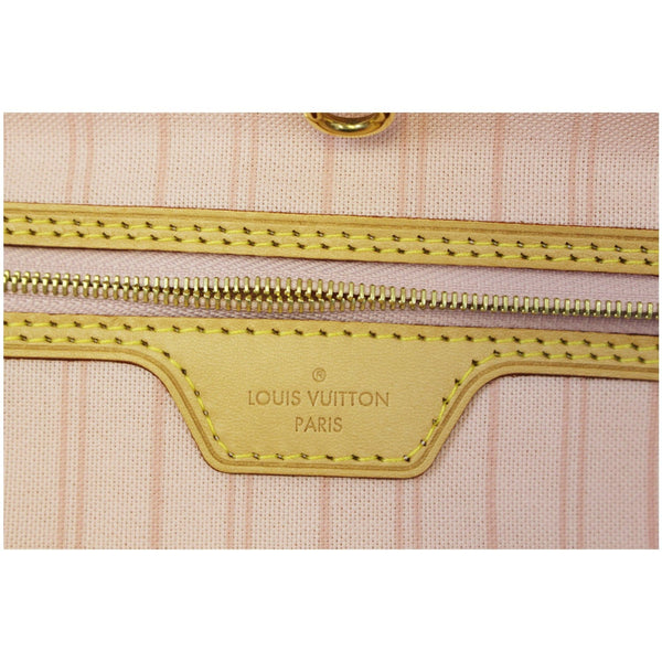 LOUIS VUITTON Neverfull GM Damier Azur Tote Shoulder Bag Rose Ballerin-US