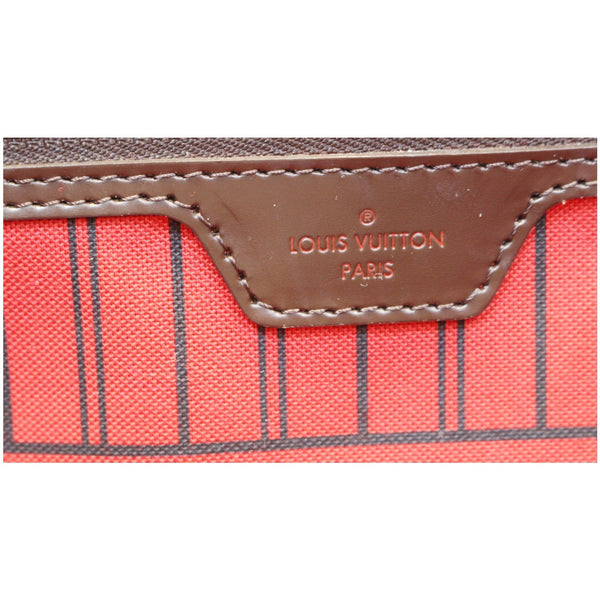 LOUIS VUITTON Neverfull GM Damier Ebene Tote Shoulder Bag-US