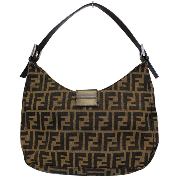 FENDI Zucca Canvas Hobo Shoulder Bag Brown-US