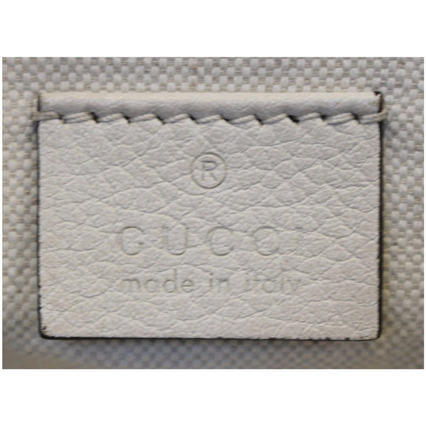 GUCCI Print Leather Medium Belt Waist Bum Bag White 530412