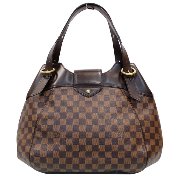 Front view Lv Sistina GM Damier Ebene Shoulder Handbag