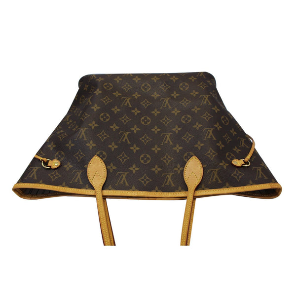 LOUIS VUITTON Neverfull MM Monogram Canvas Shoulder Bag Brown