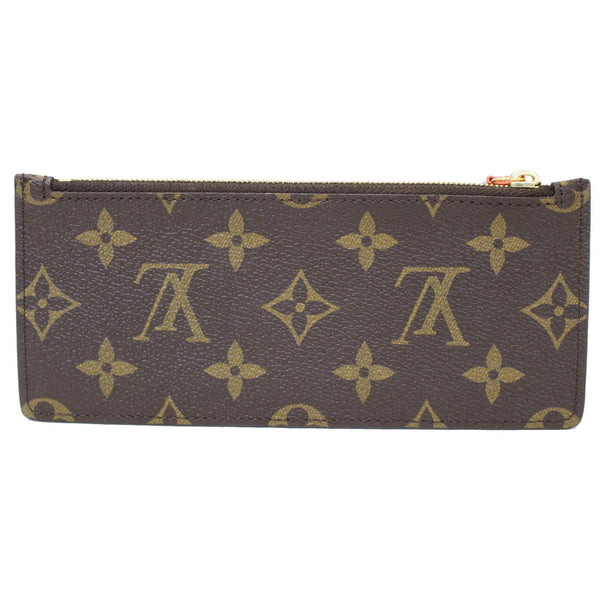LOUIS VUITTON Felicie Zippered Monogram Canvas Insert Pouch Brown-US