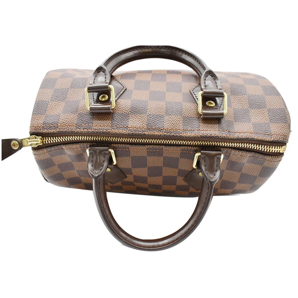 LOUIS VUITTON Speedy 25 Damier Ebene Shoulder Bag Brown