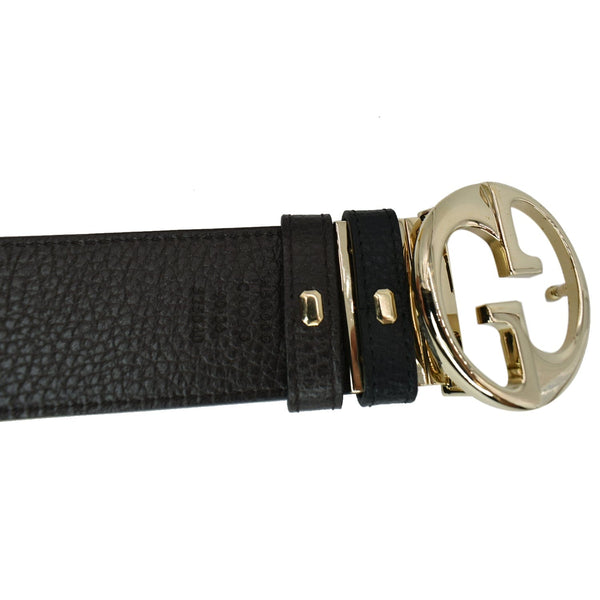Gucci GG Reversible Leather Belt Black/Brown Size 90.36