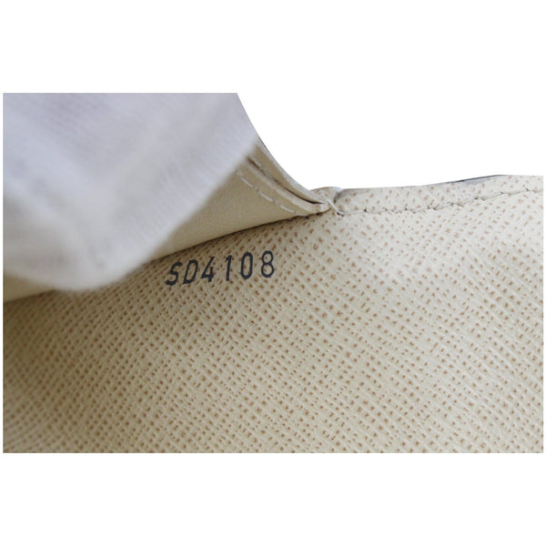 LOUIS VUITTON Emilie Damier Azur Wallet White