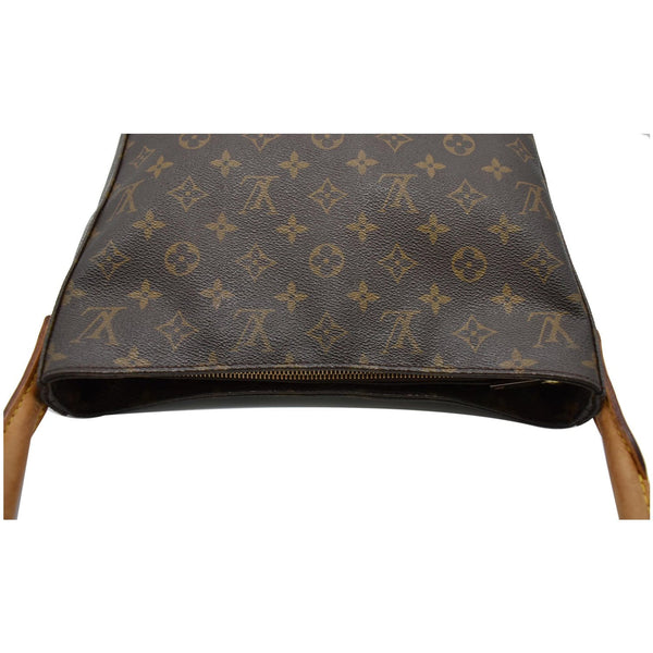 LV Looping GM Monogram Canvas Shoulder Bag - front zip