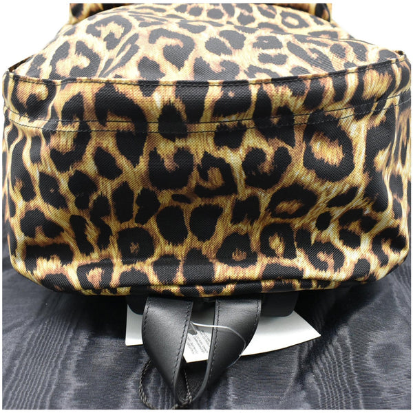 Celine Leopard Medium Print Canvas Backpack Bag - DDH