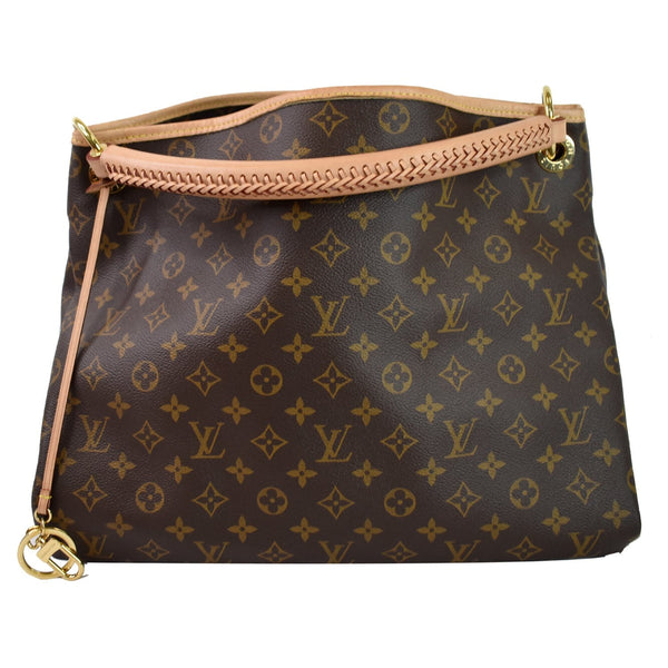 LOUIS VUITTON Artsy MM Monogram Canvas Shoulder Bag Brown
