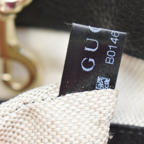 GUCCI Soho Pebbled Leather Chain Shoulder Bag Black 308982