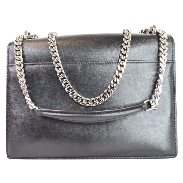 YVES SAINT LAURENT Sunset Medium Leather Shoulder Bag Black