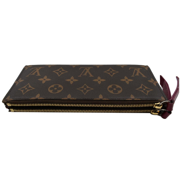 LOUIS VUITTON Adele Monogram Canvas Wallet Brown