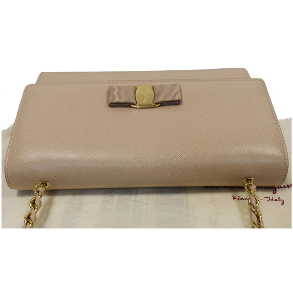 SALVATORE FERRAGAMO Large Vara Bow Leather Shoulder Bag