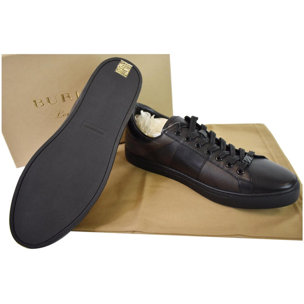 BURBERRY Ritson London Check Low Top Sneakers Black US 12