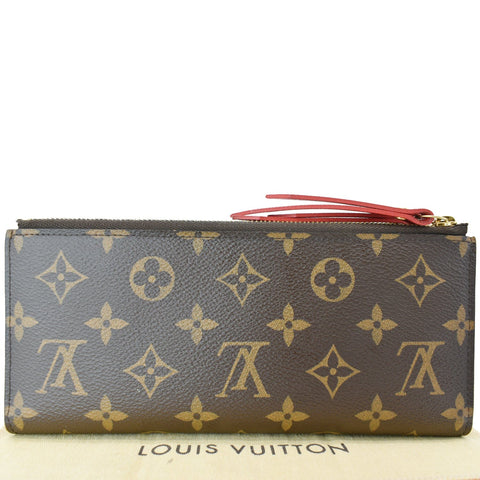 LOUIS VUITTON Adele Monogram Canvas Wallet Brown